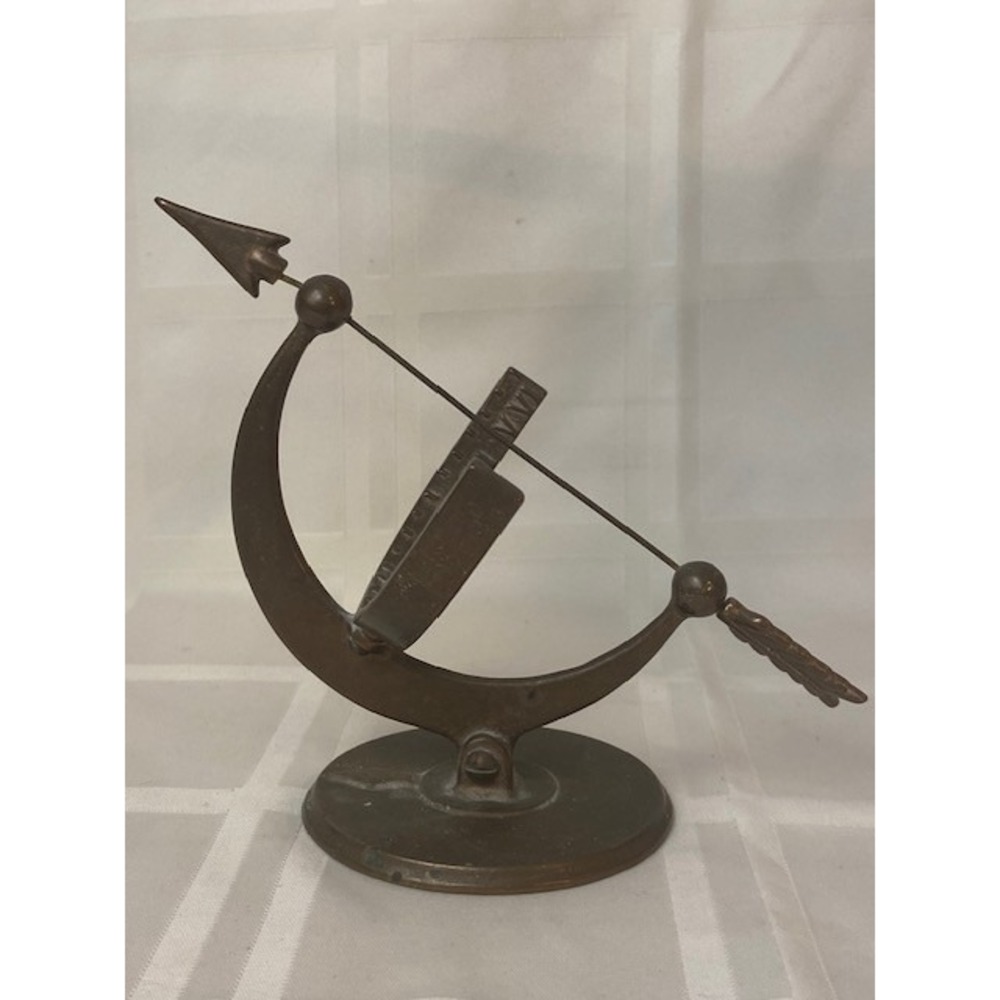 Sundials New Ipswich NH Solid Bronze Armillary Sphere Arrow Desktop Sundial USA